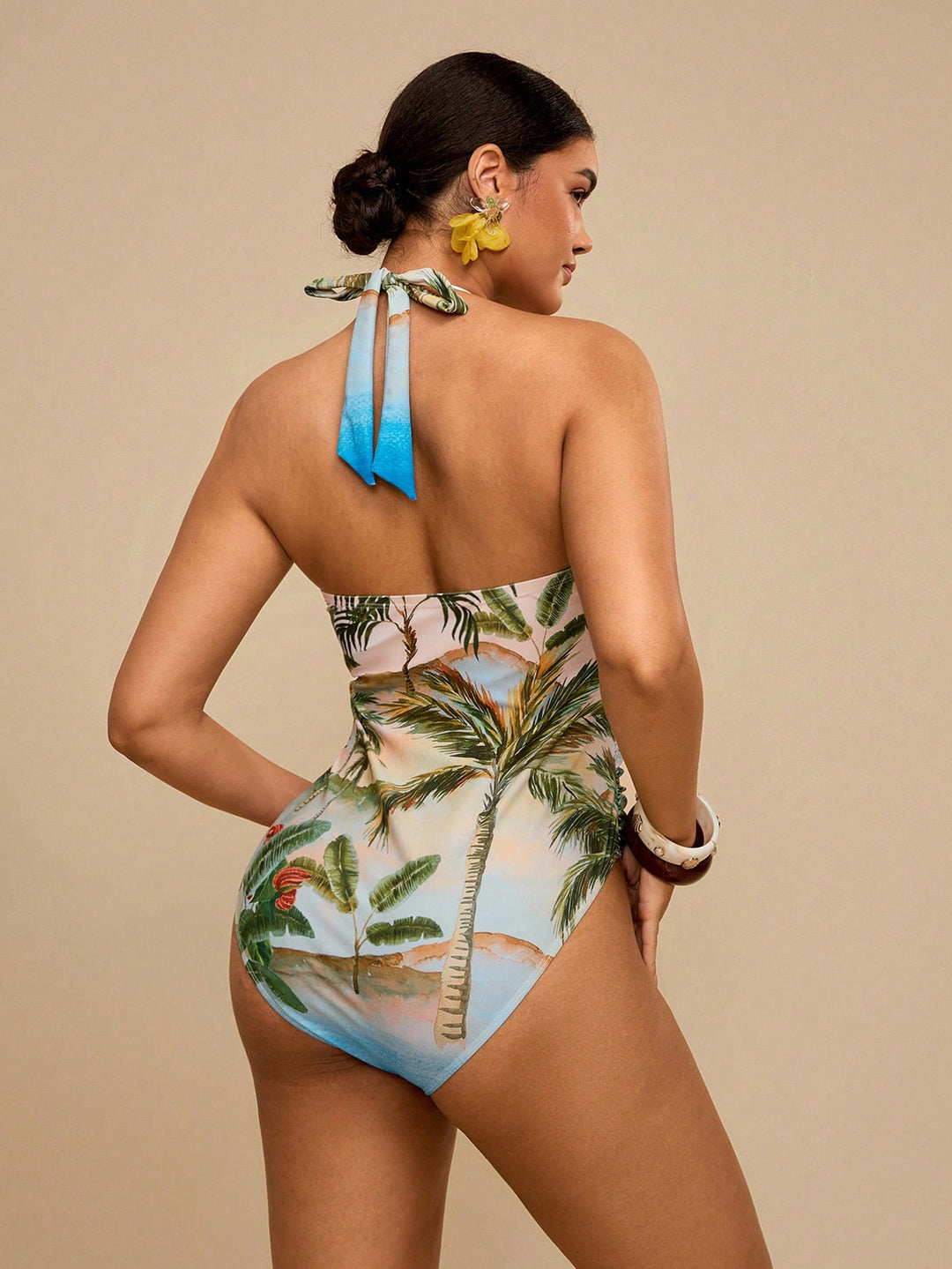 Costum de baie SHEIN, mix culori