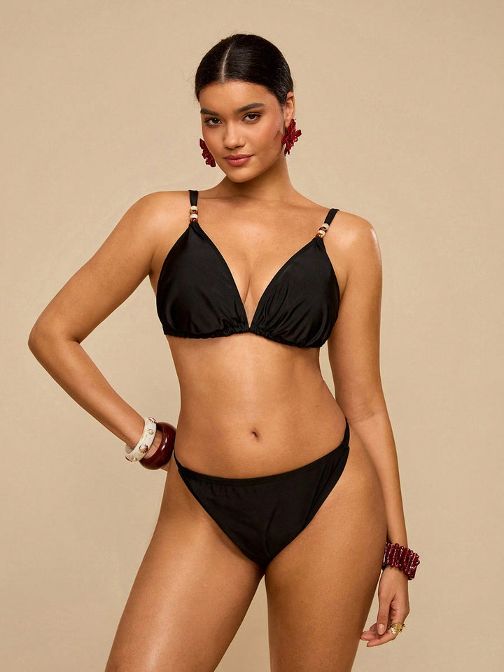 Set bikini de baie SHEIN, negru