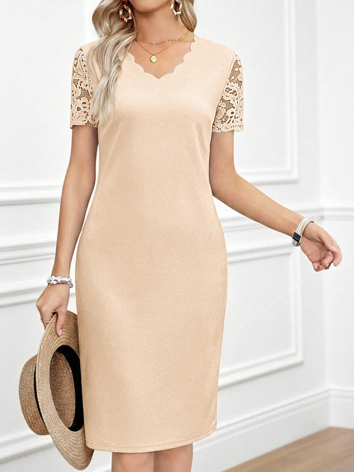 Rochie mini SHEIN, bej