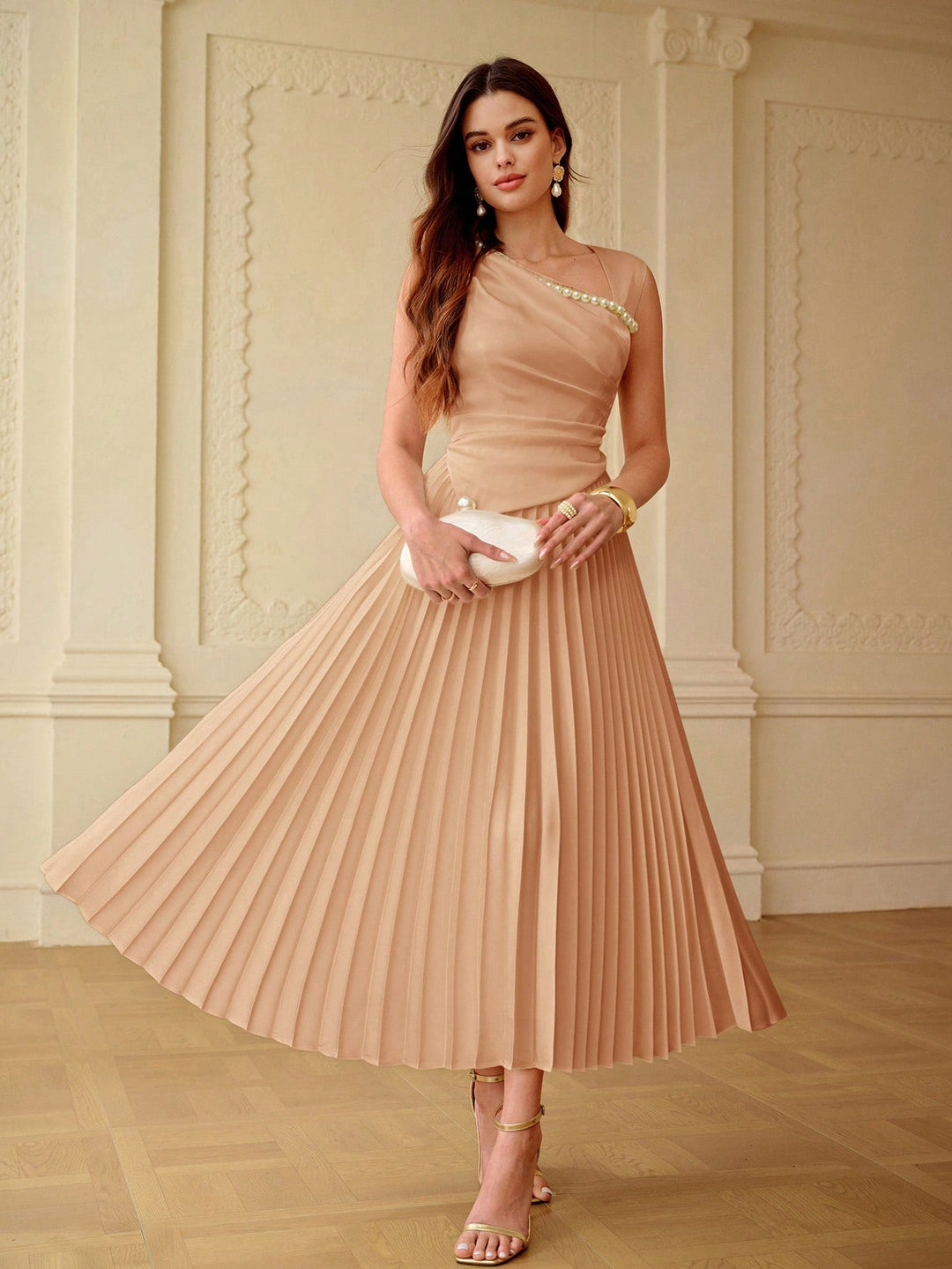 Rochie midi SHEIN, roz
