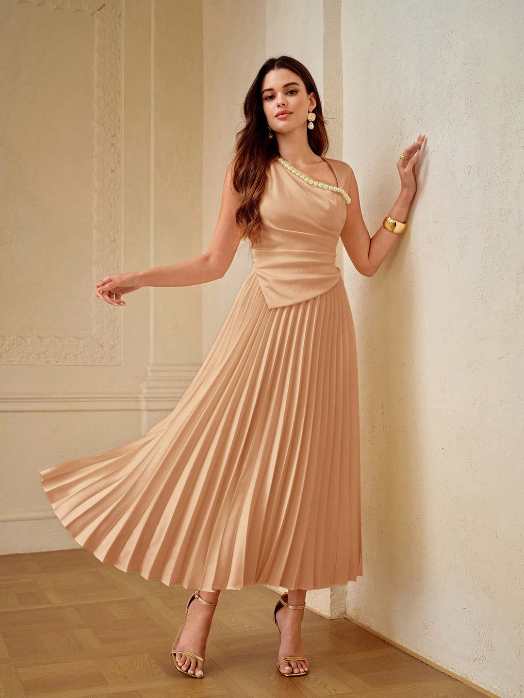 Rochie midi SHEIN, roz