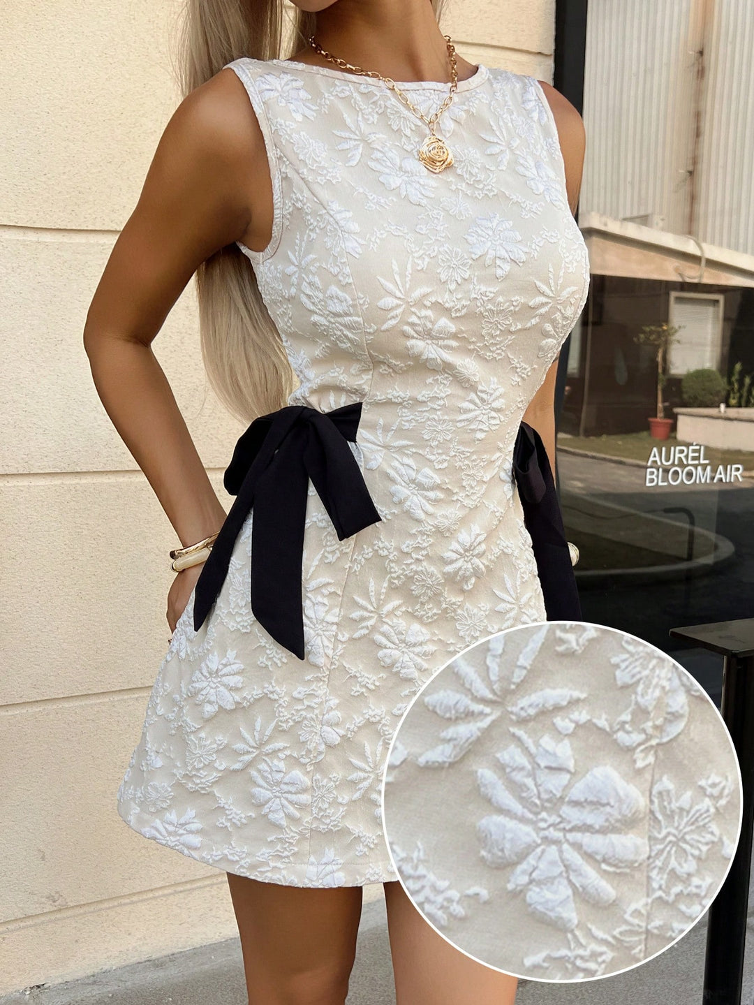 Rochie mini SHEIN, bej