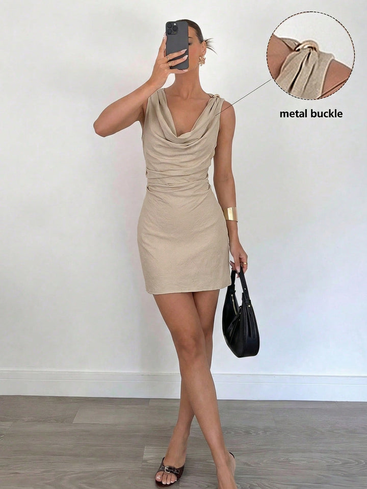Rochie mini SHEIN, bej