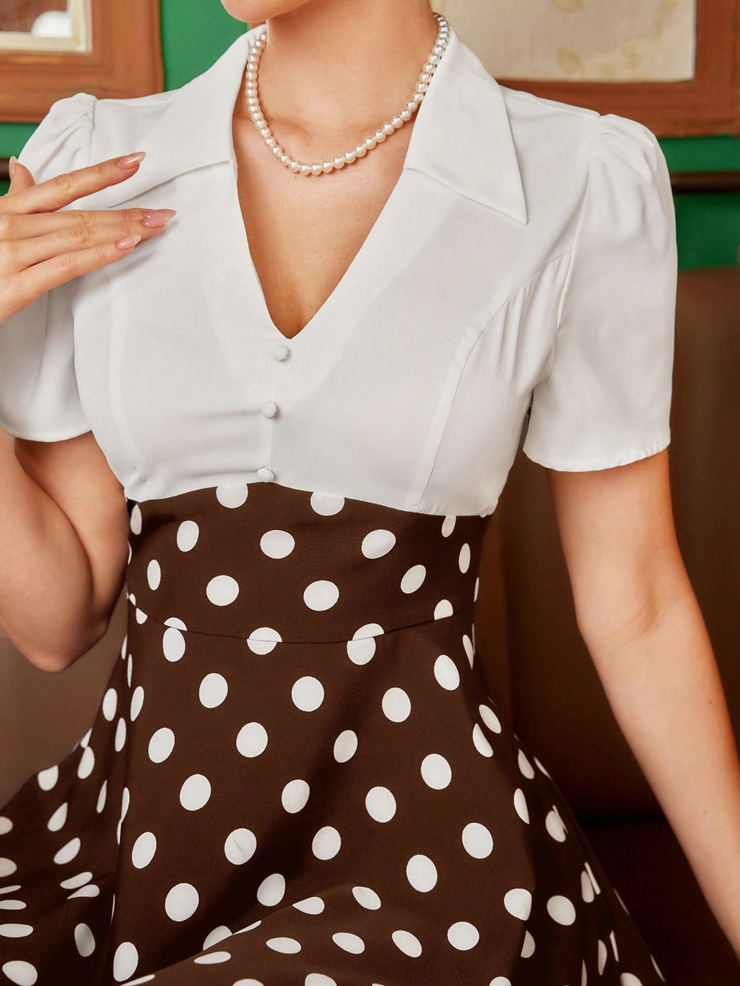 Rochie midi SHEIN, maro