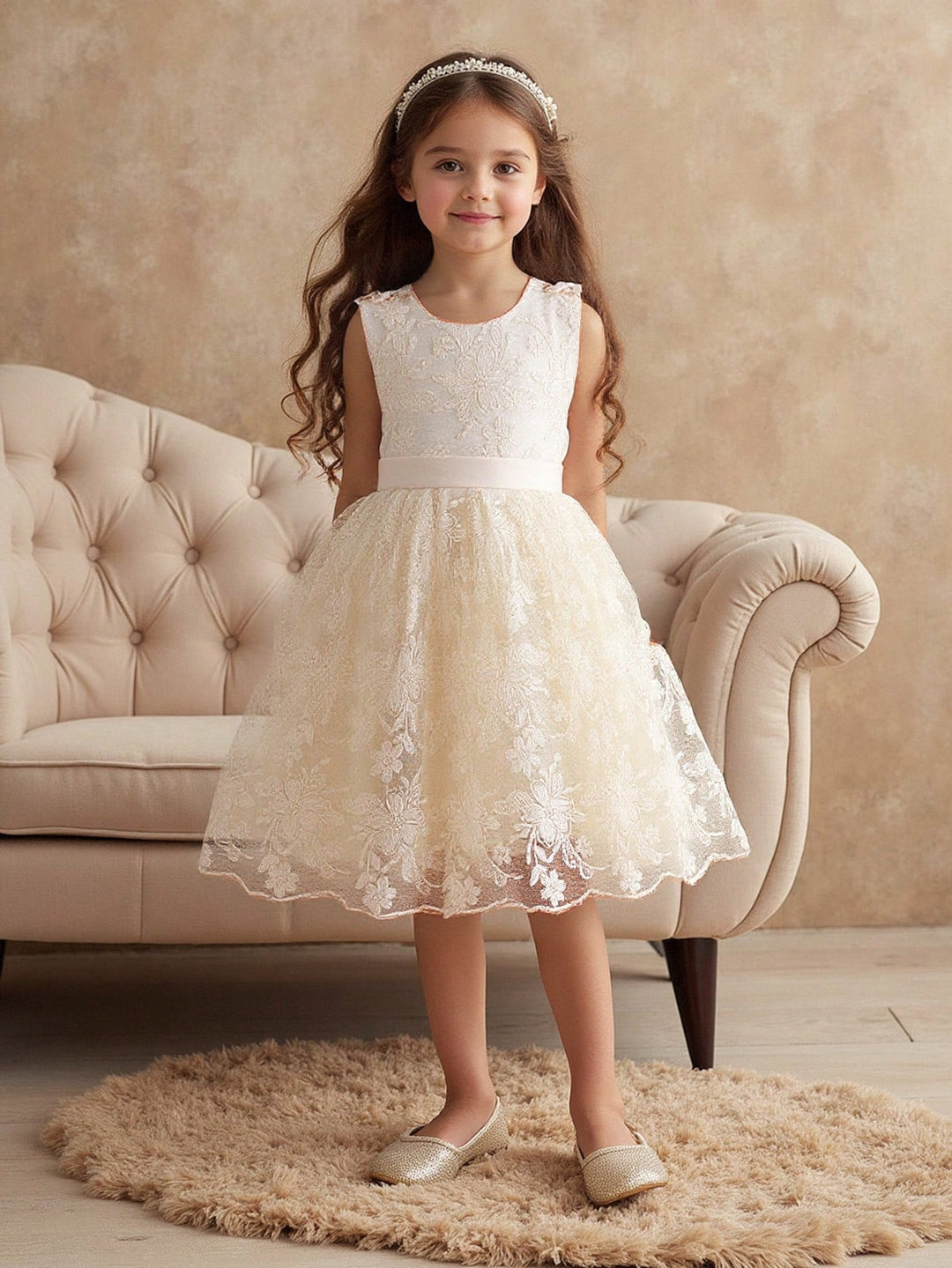 Rochie SHEIN, crem