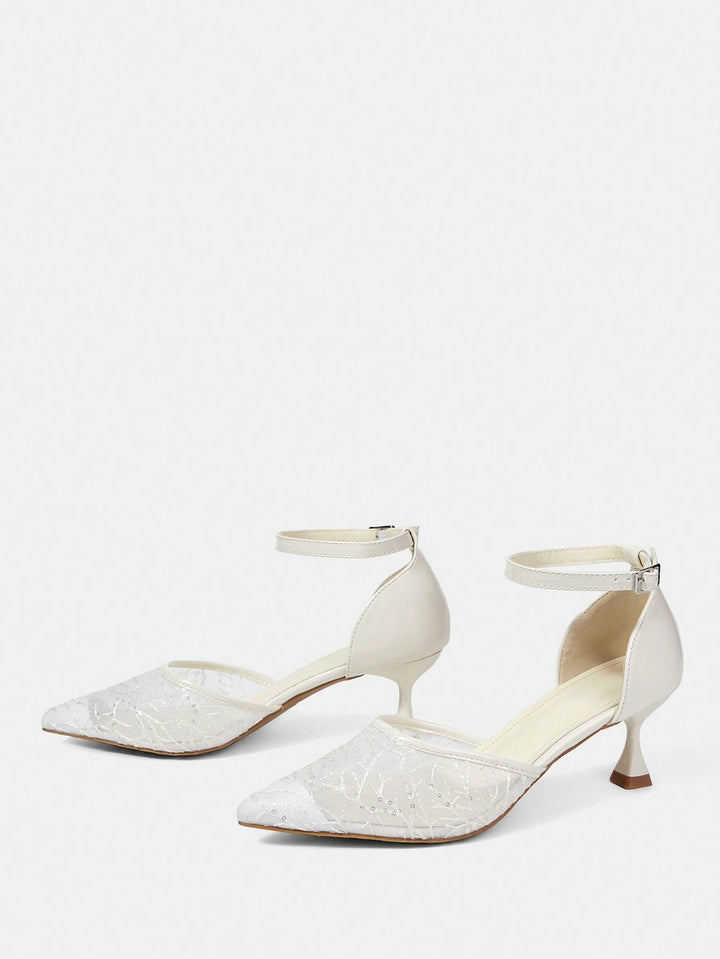 Pantofi cu toc SHEIN, bej