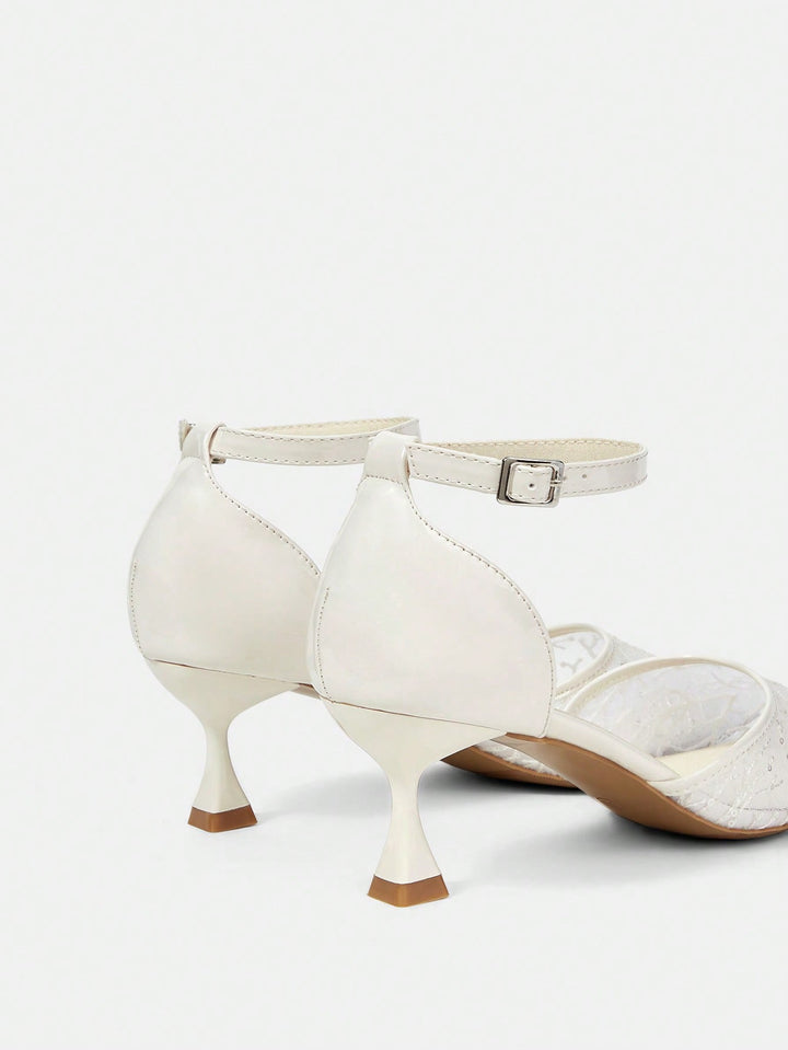 Pantofi cu toc SHEIN, bej