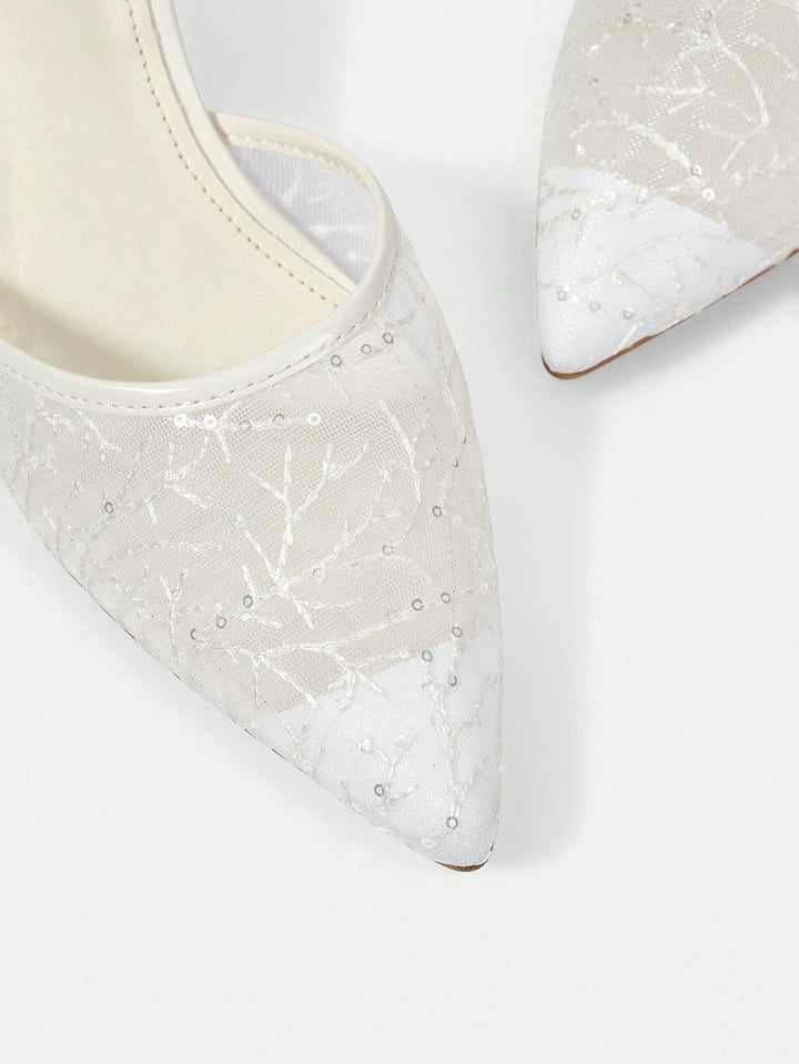 Pantofi cu toc SHEIN, bej