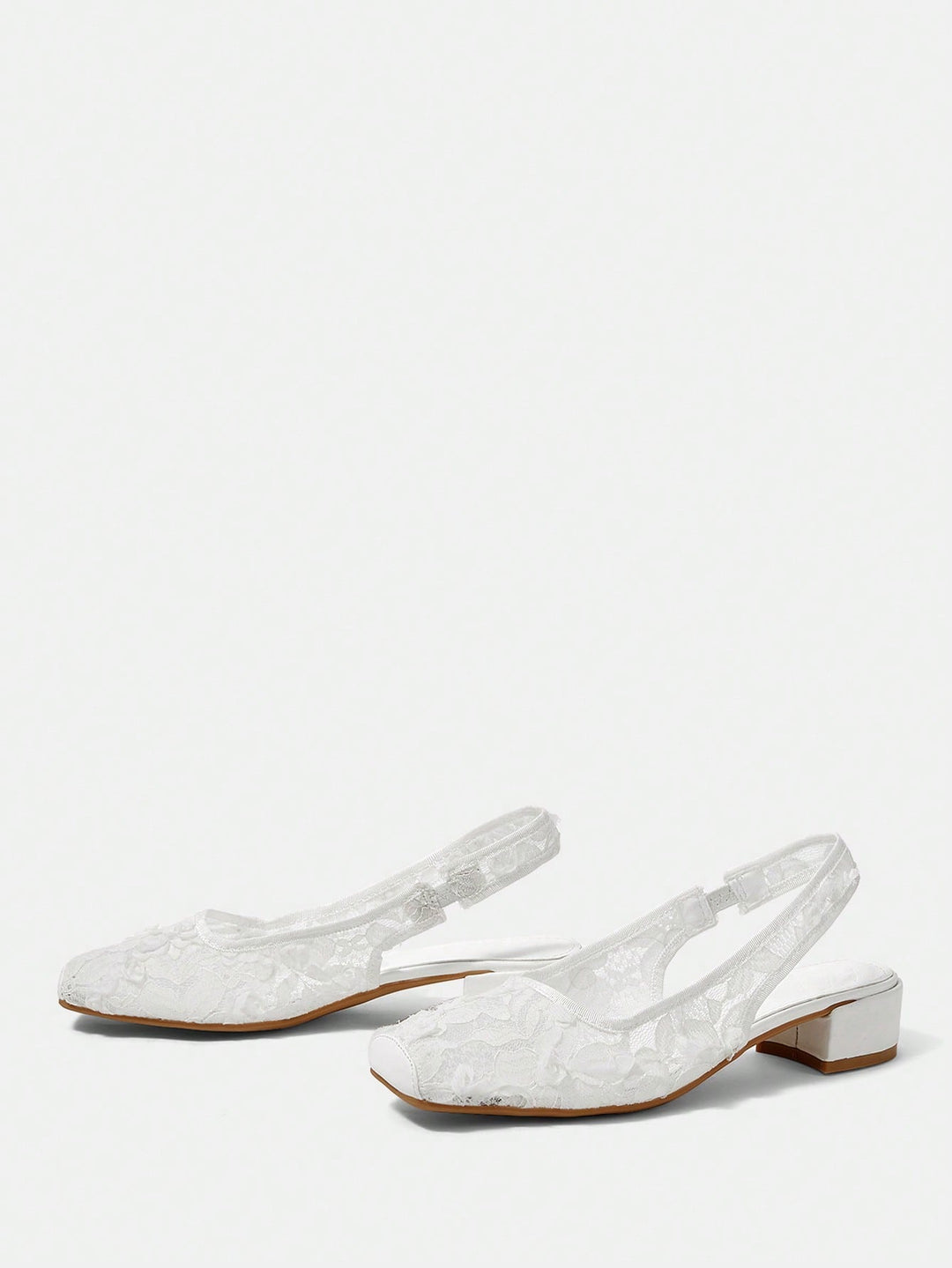 Pantofi cu toc SHEIN, alb
