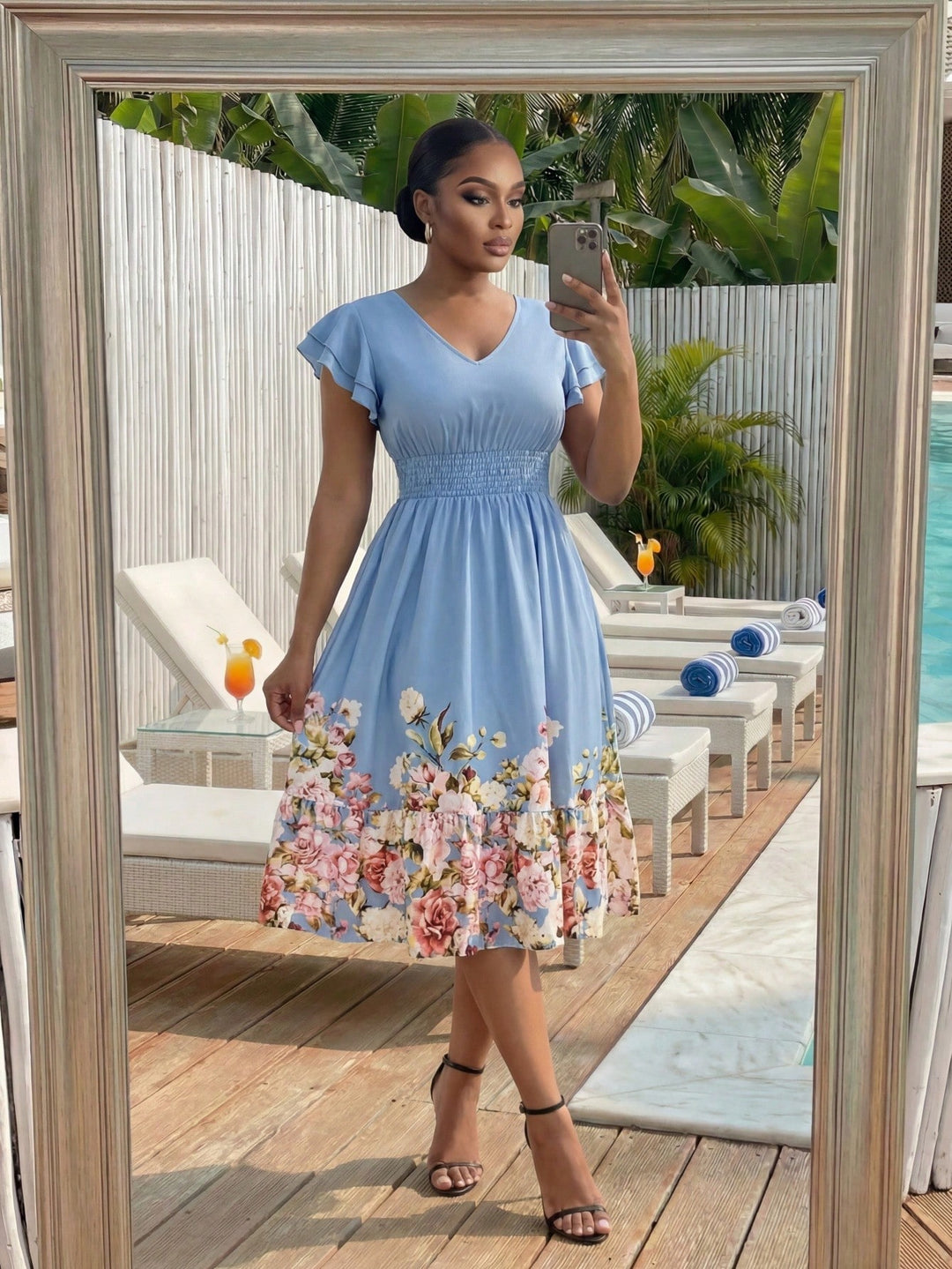 Rochie SHEIN, mix culori