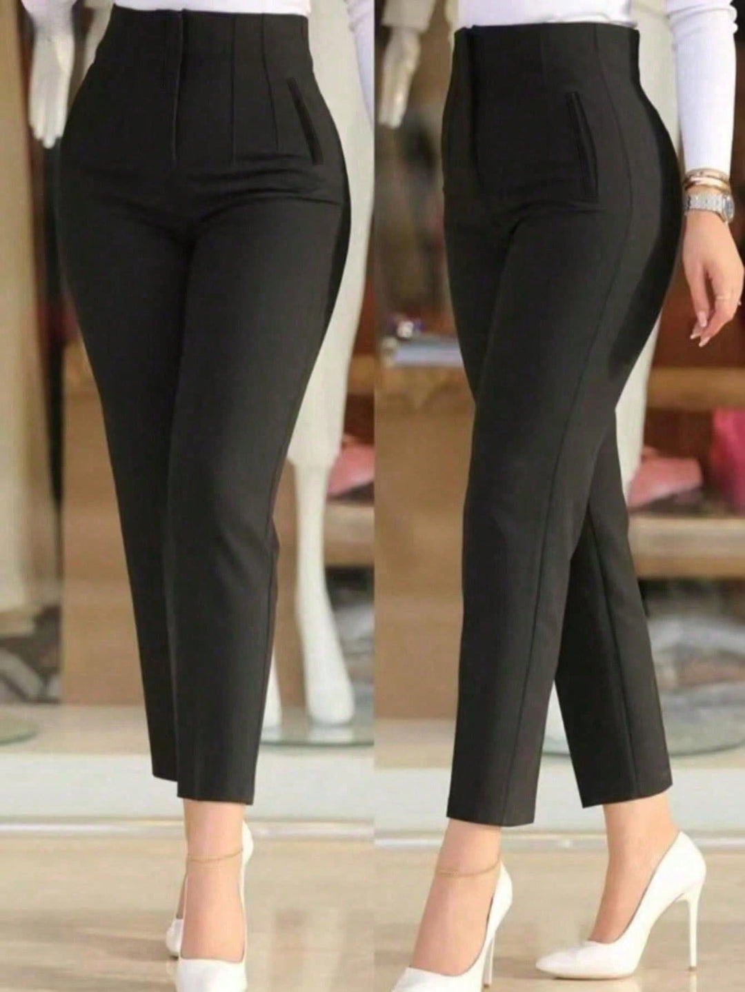 Pantaloni SHEIN, negru