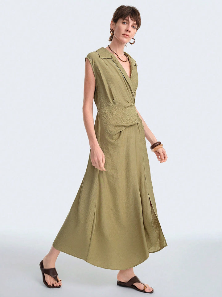 Rochie maxi SHEIN, kaki