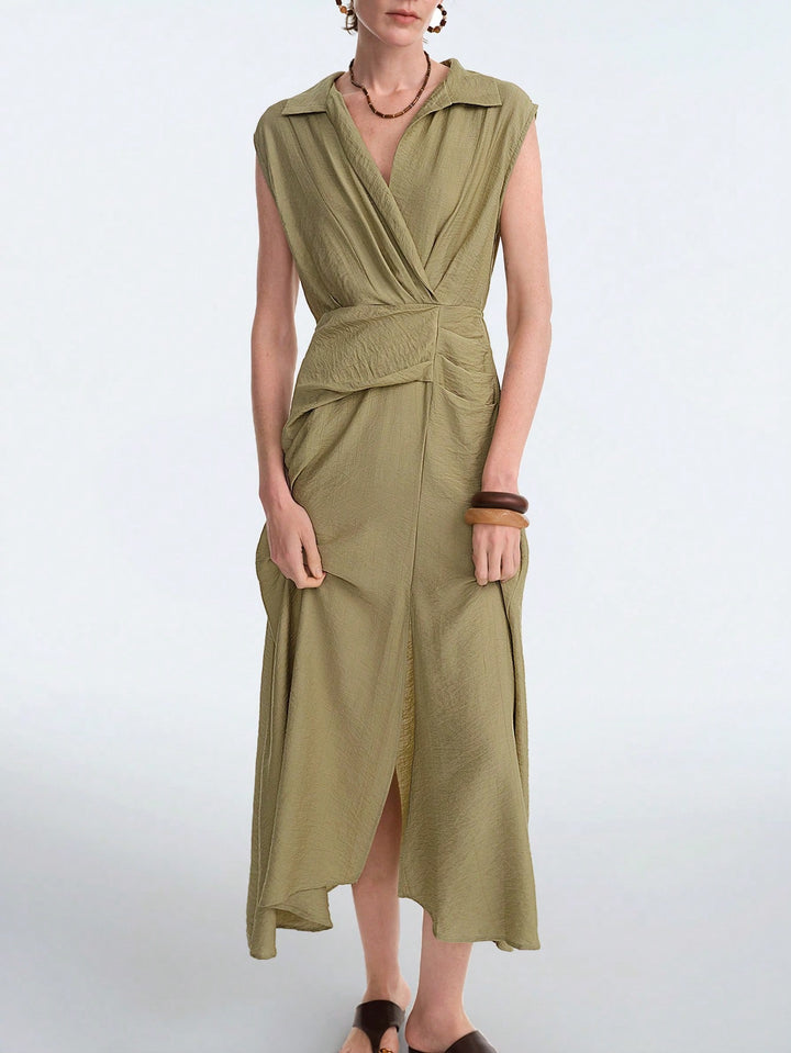 Rochie maxi SHEIN, kaki