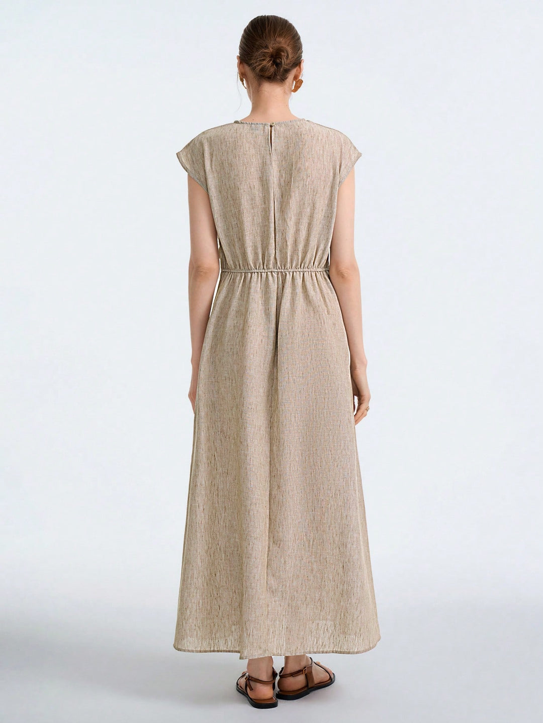 Rochie maxi SHEIN, kaki