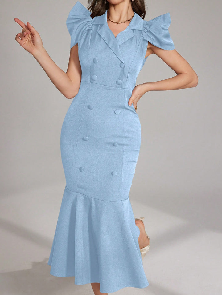 Rochie maxi SHEIN, albastru