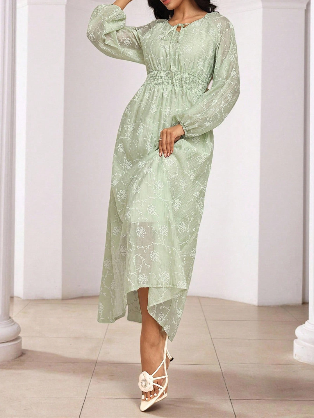 Rochie midi SHEIN, verde