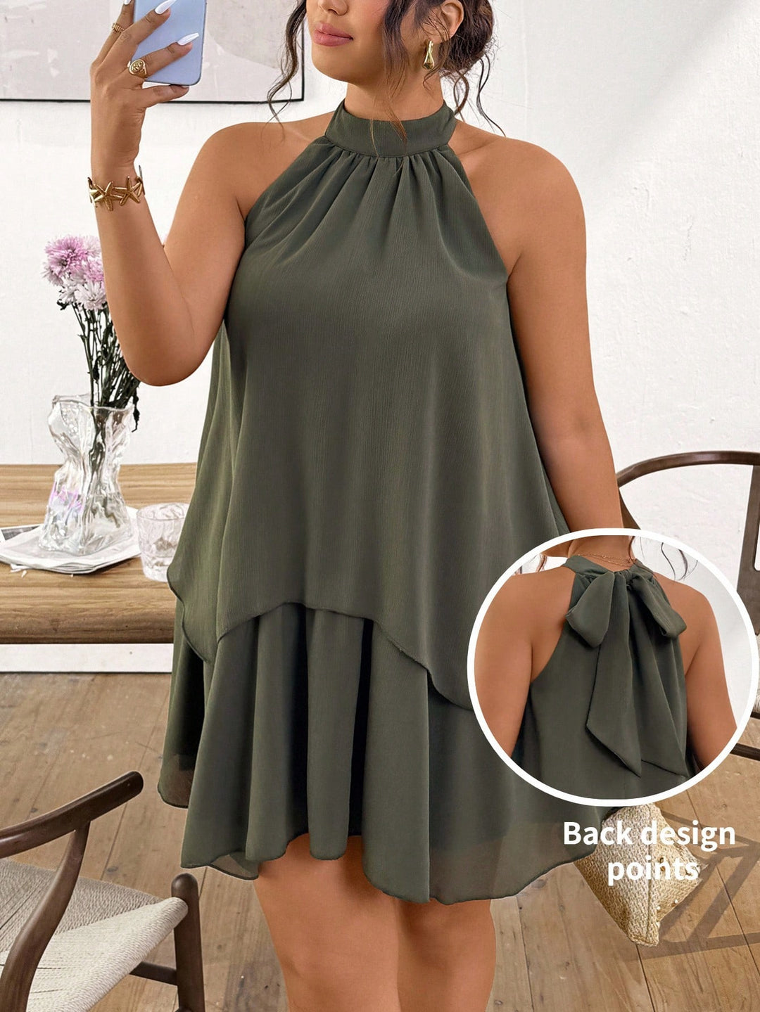 Rochie SHEIN, verde