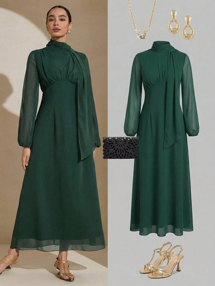 Rochie maxi SHEIN, verde