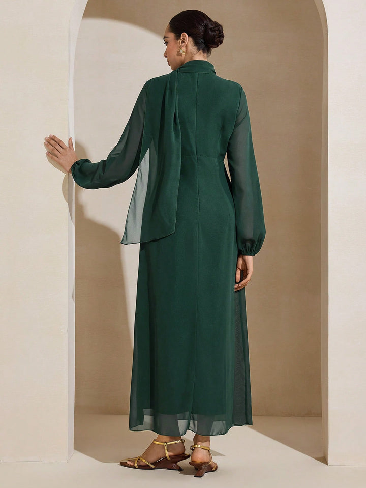 Rochie maxi SHEIN, verde