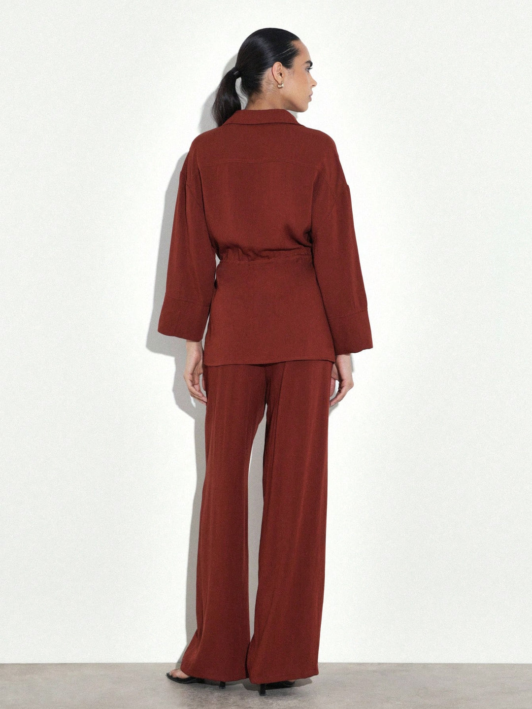 Pantaloni SHEIN, vișiniu