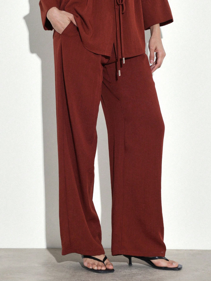 Pantaloni SHEIN, vișiniu