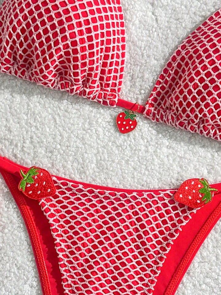 Set bikini SHEIN, roșu