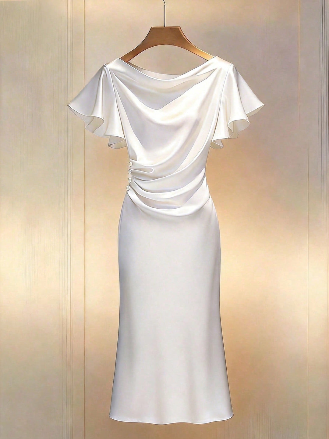 Rochie maxi SHEIN, alb
