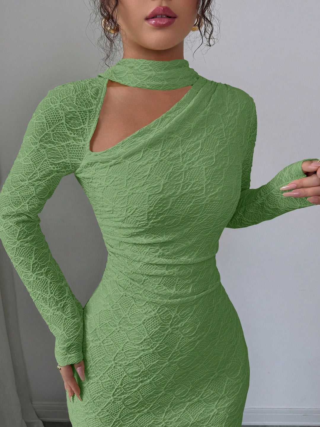 Rochie maxi SHEIN, verde