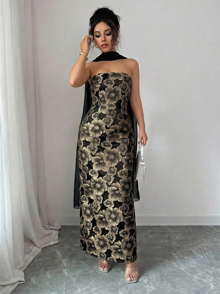 Rochie midi SHEIN, negru