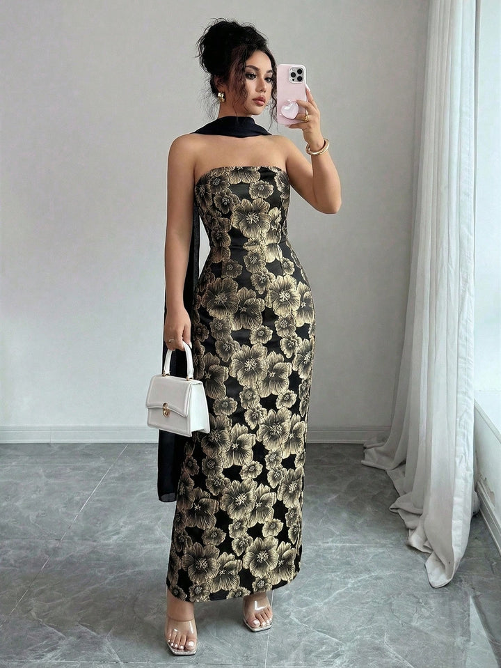 Rochie midi SHEIN, negru