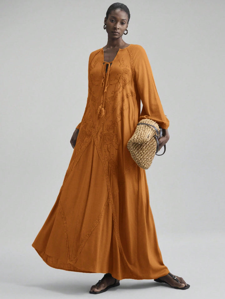 Rochie maxi SHEIN, maro
