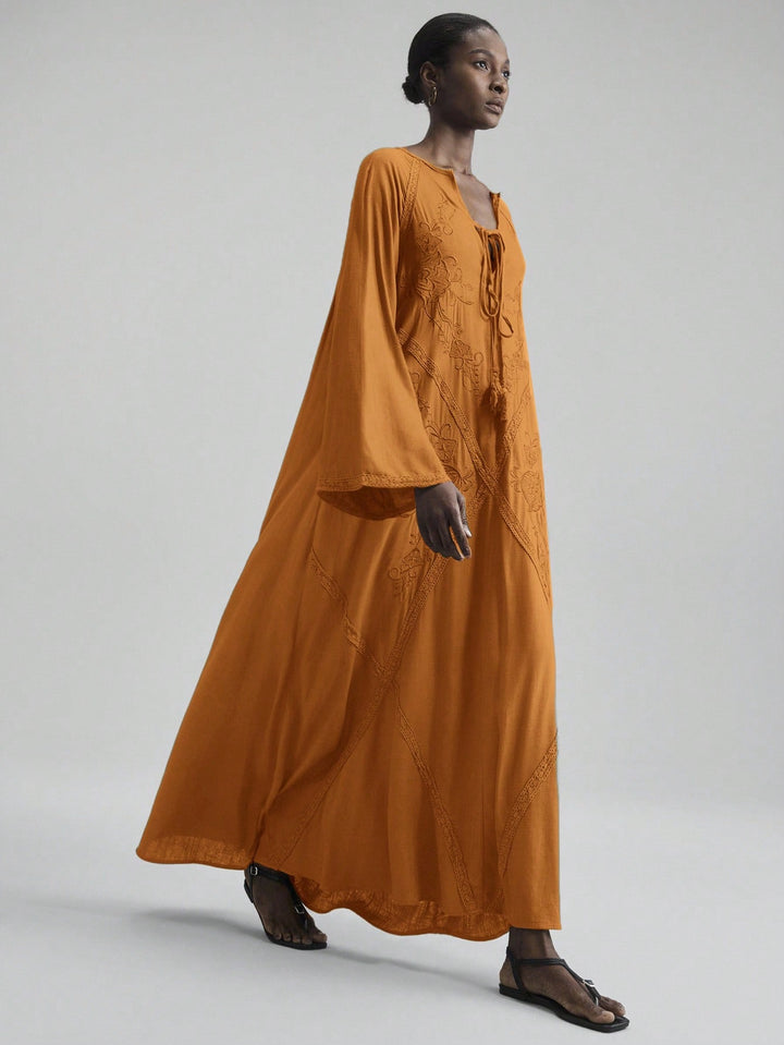 Rochie maxi SHEIN, maro