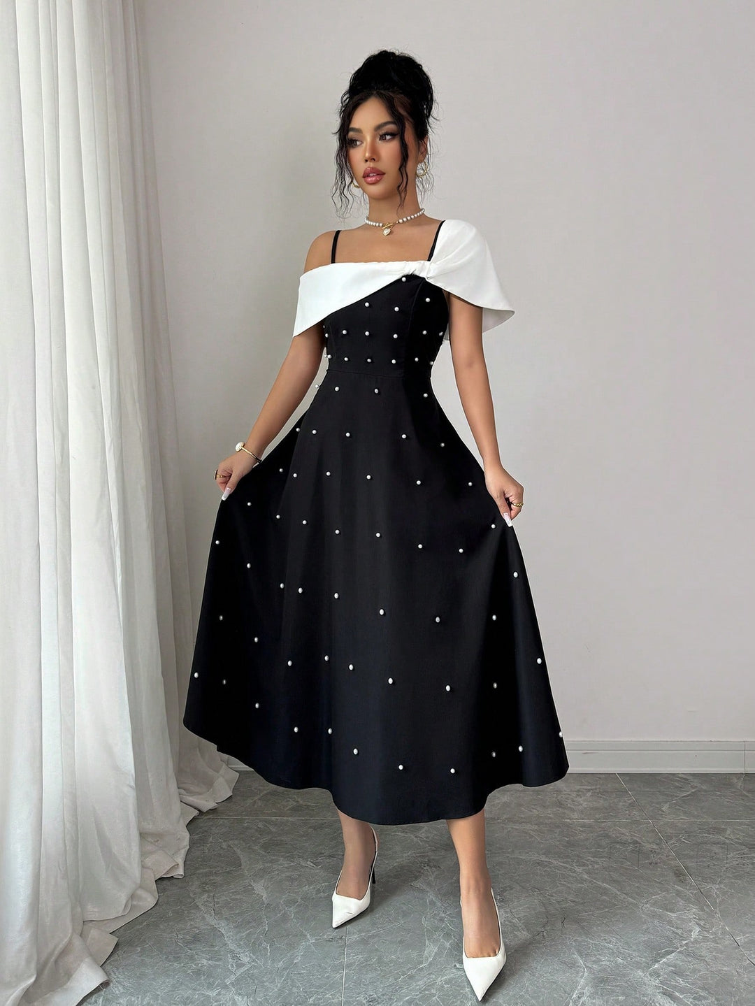 Rochie midi SHEIN, negru