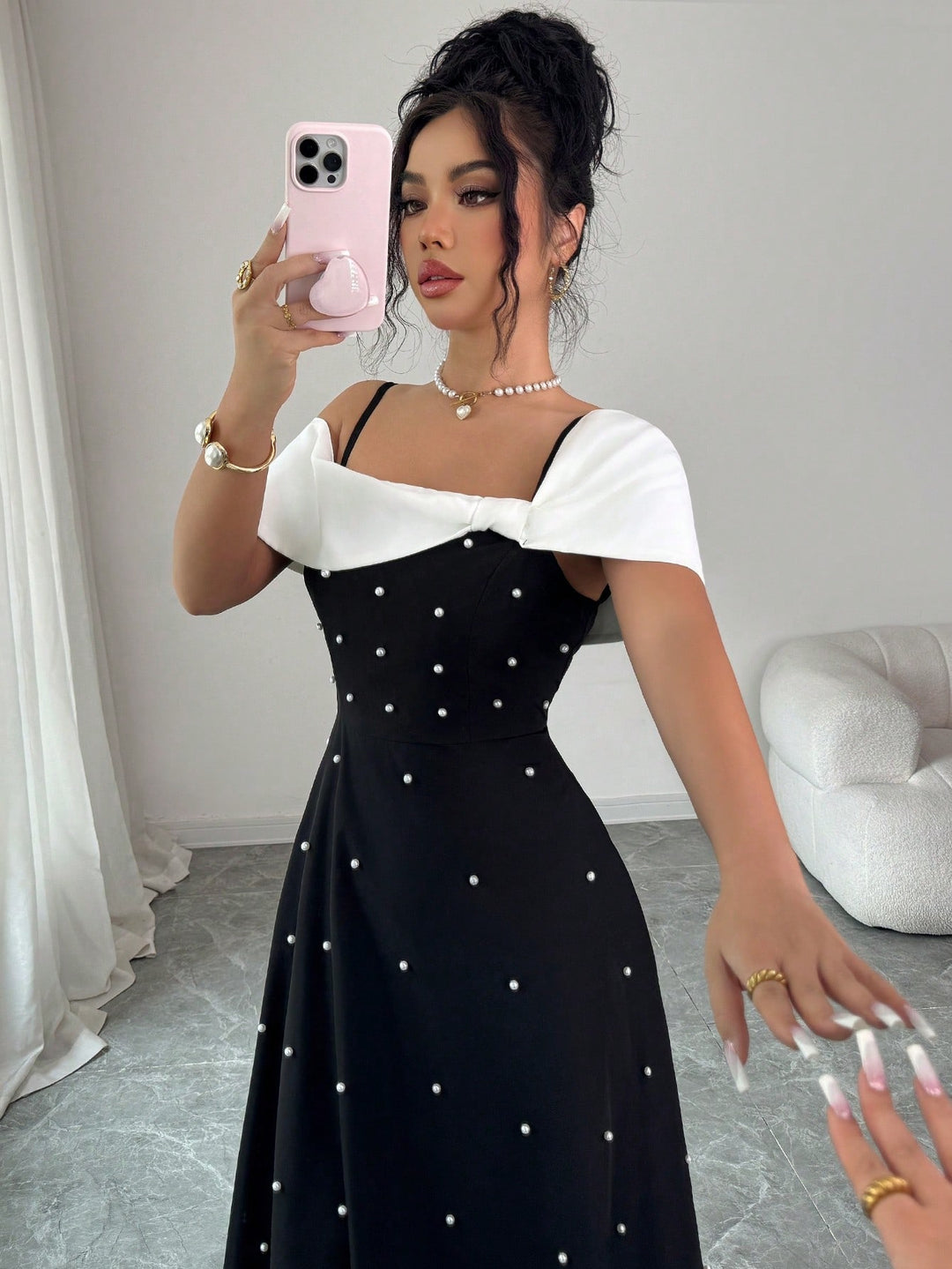 Rochie midi SHEIN, negru