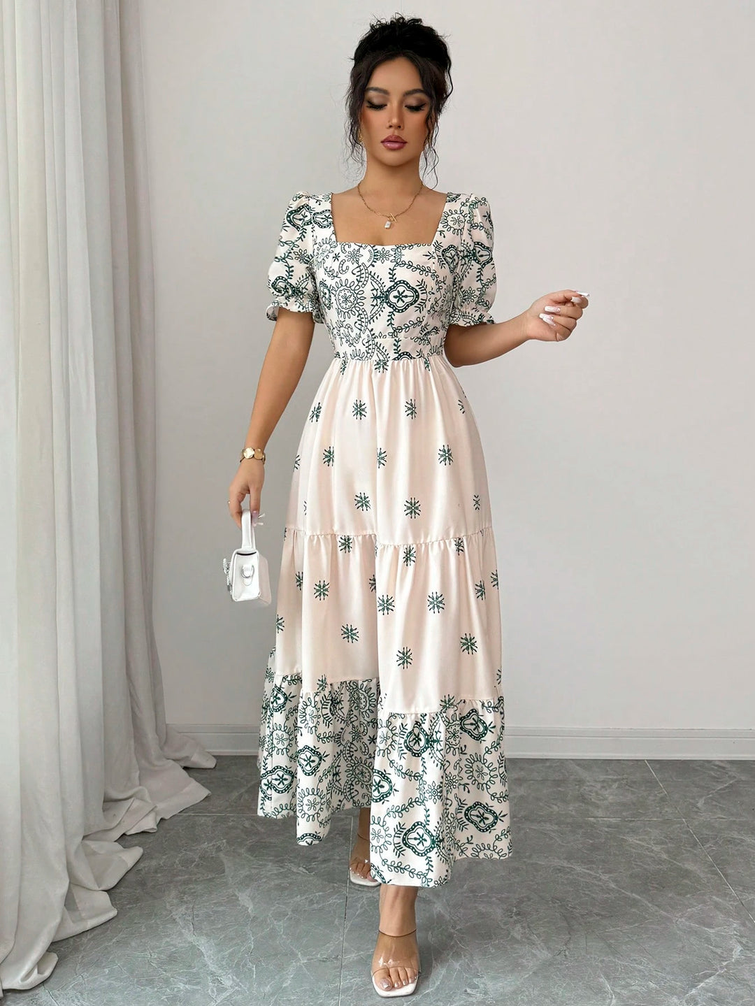 Rochie maxi SHEIN, mix culori