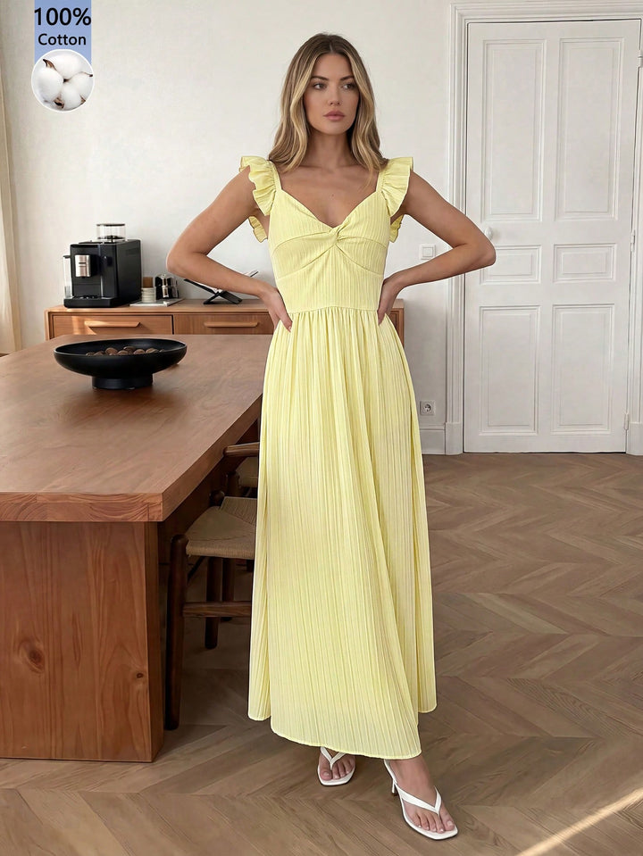 Rochie midi SHEIN, galben