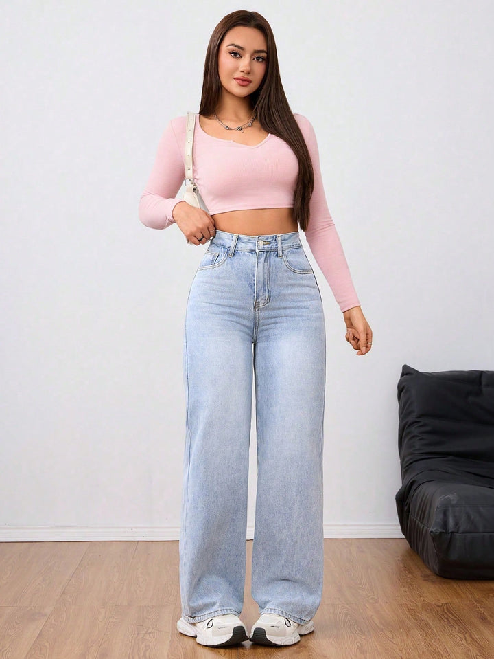 Jeans SHEIN, albastru