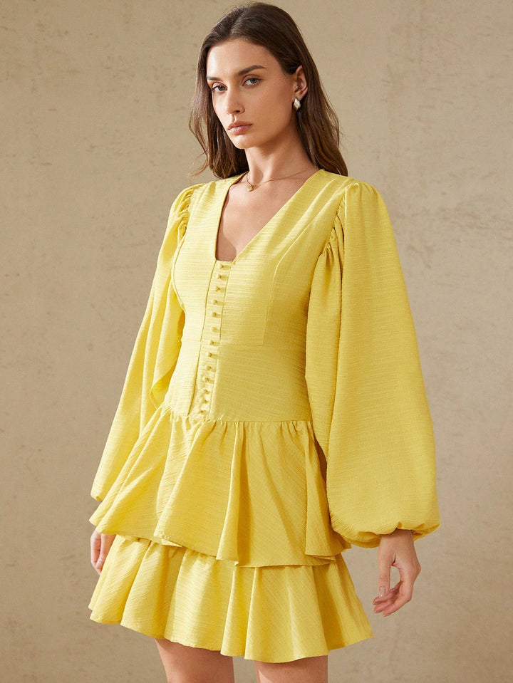 Rochie scurtă SHEIN, galben