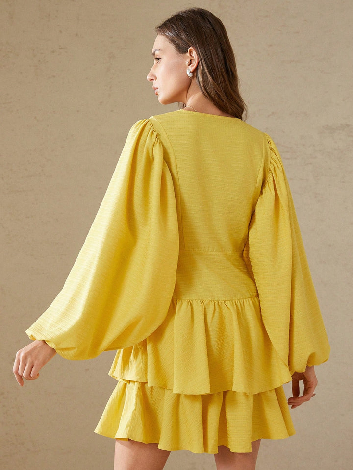 Rochie scurtă SHEIN, galben