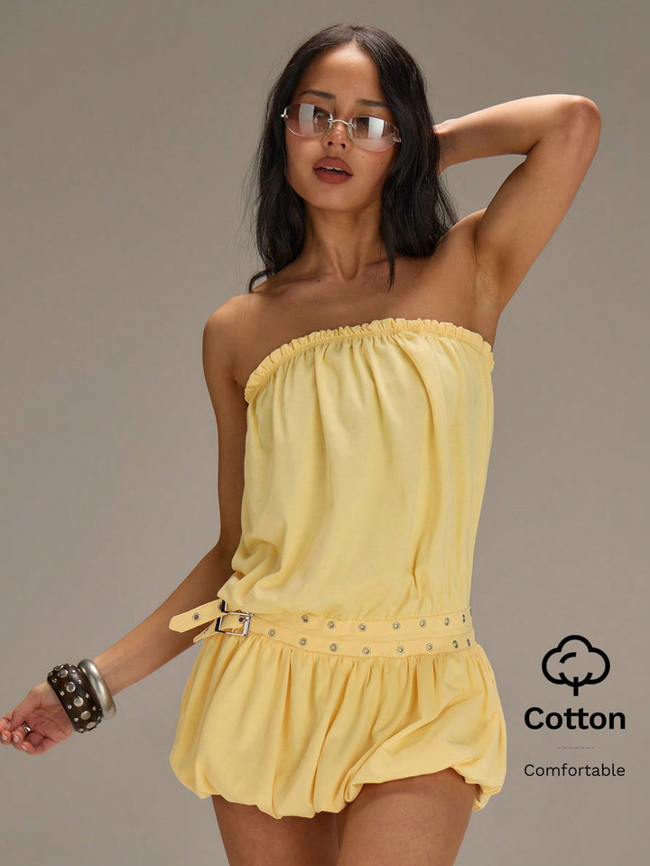 Rochie mini SHEIN, galben
