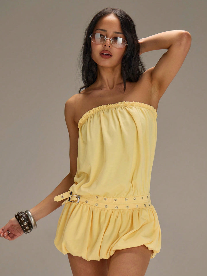Rochie mini SHEIN, galben