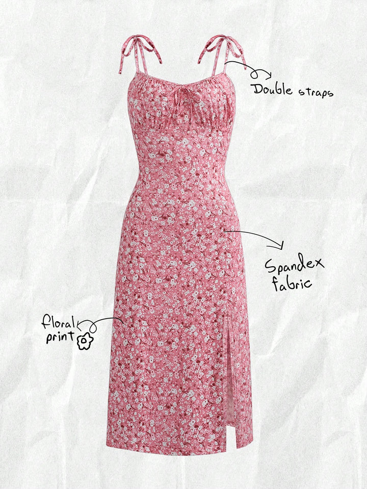 Rochie midi SHEIN, roz