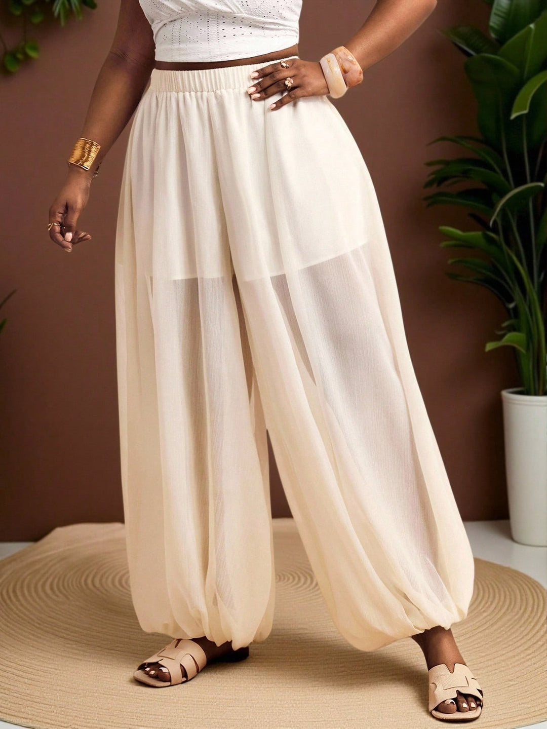 Pantaloni SHEIN, bej