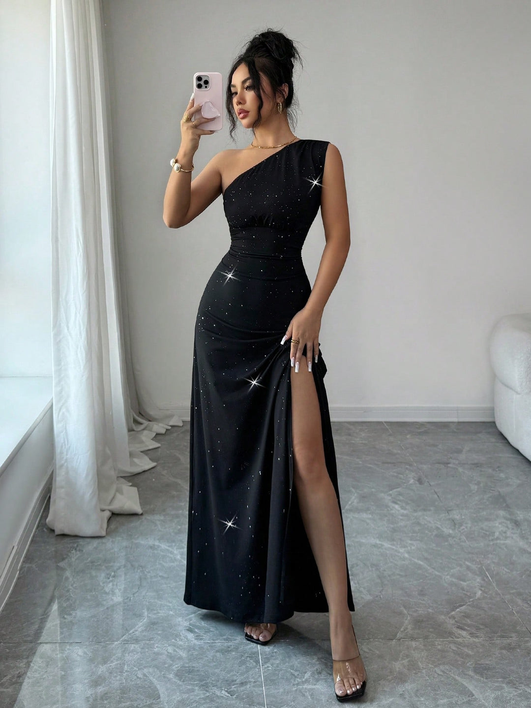 Rochie maxi SHEIN, negru