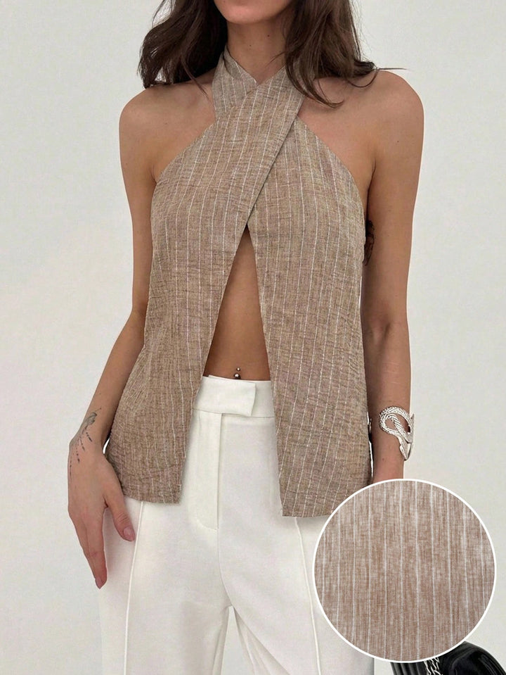 Top SHEIN, portocaliu