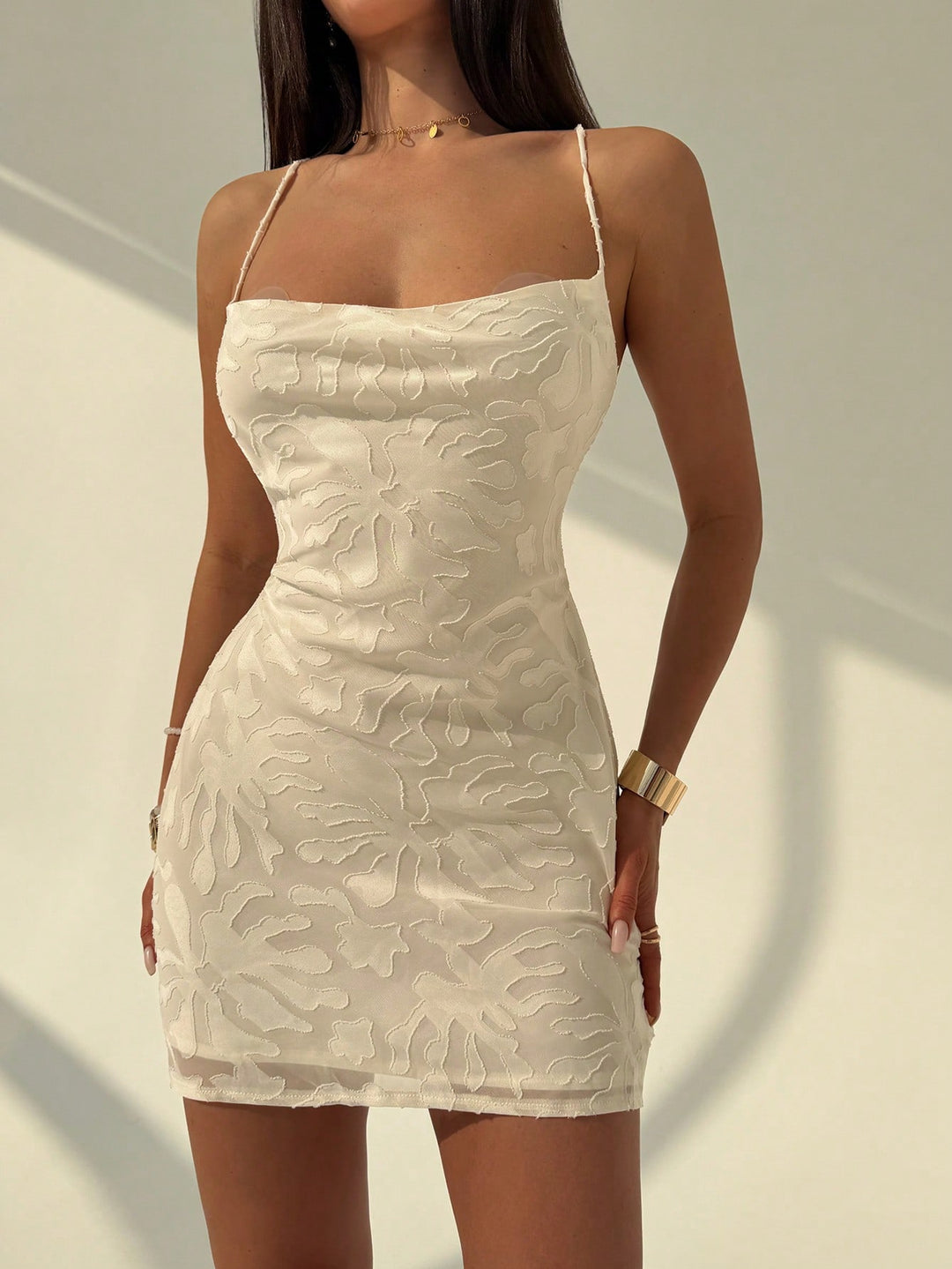 Rochie mini SHEIN, bej