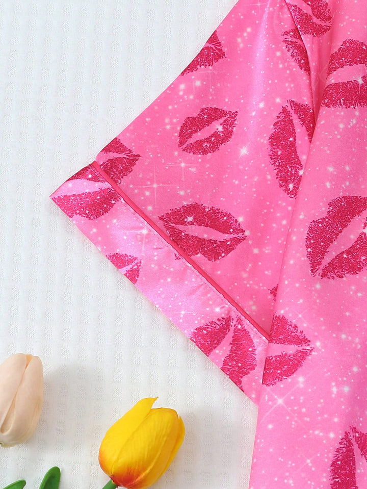 Compleu pijamale SHEIN, roz