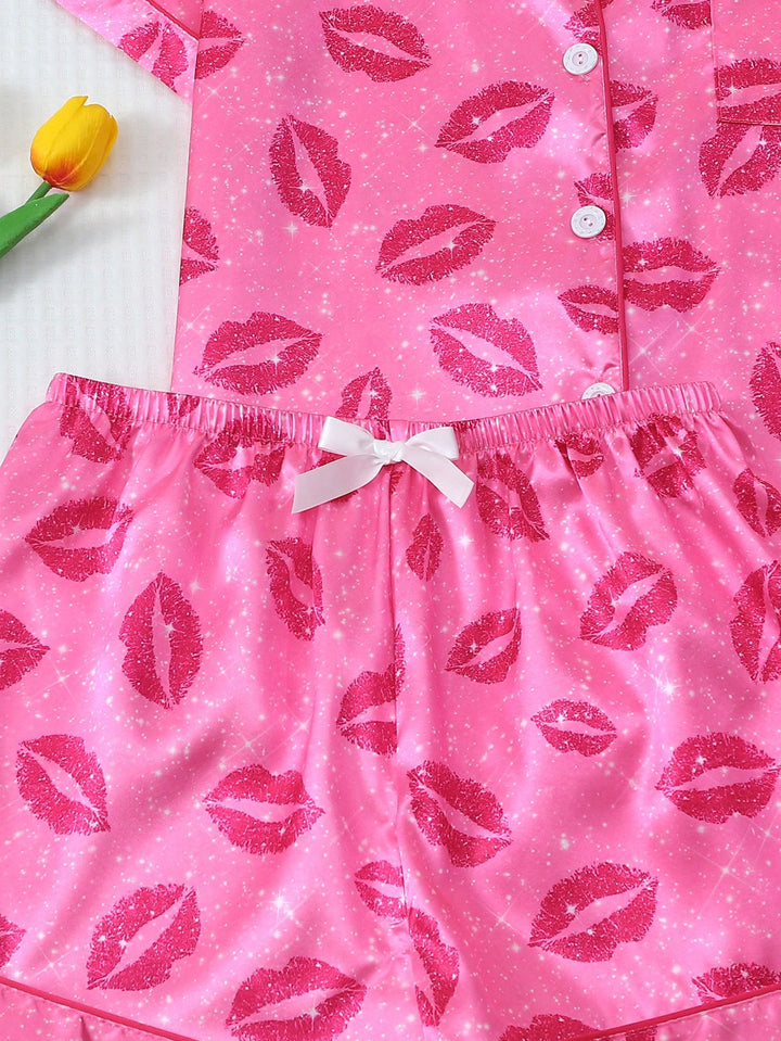 Compleu pijamale SHEIN, roz