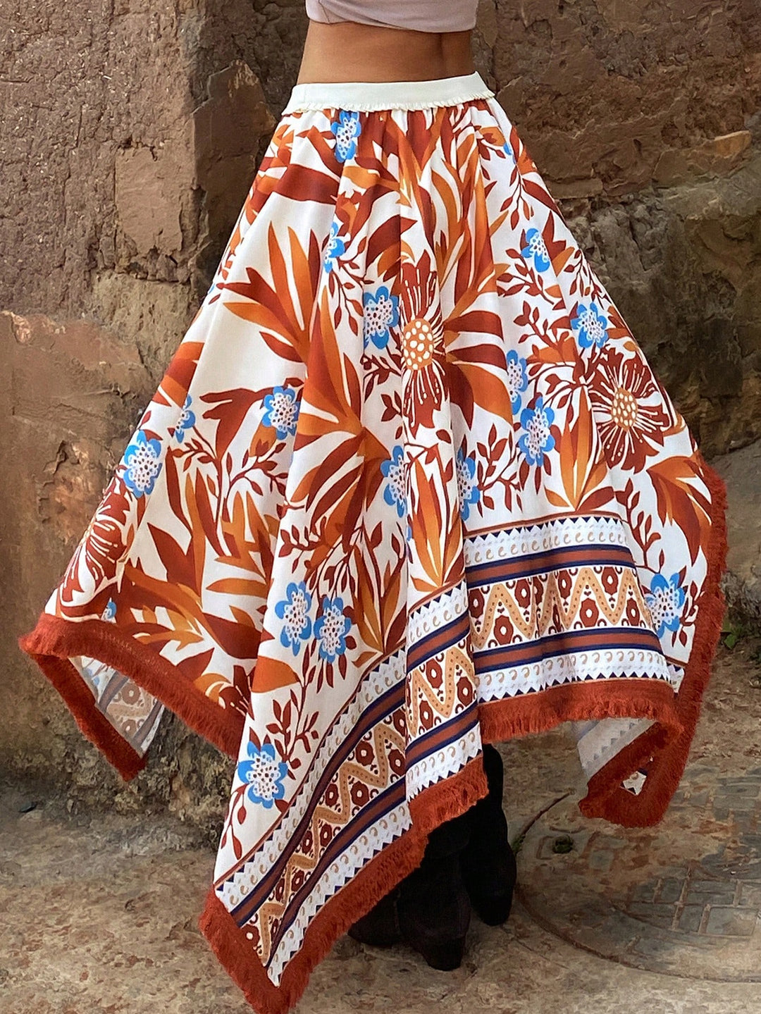 Top SHEIN, portocaliu