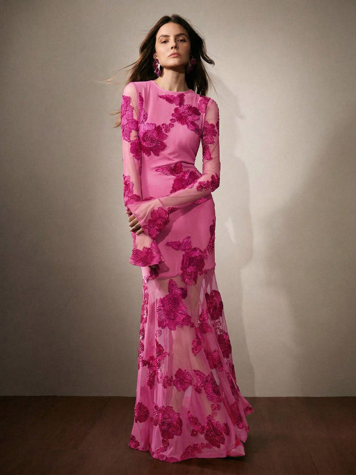 Rochie maxi SHEIN, roz